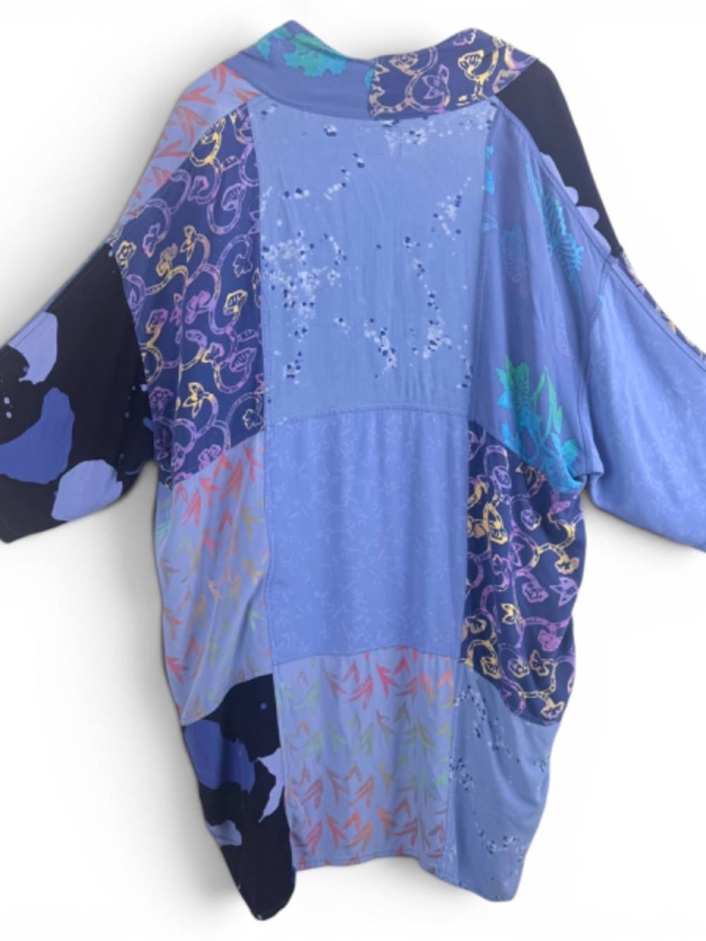 wild thing wild woman wearable art batik kimono oversized boho lagenlook artisan - Picture 6 of 13